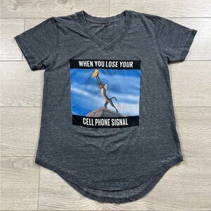 Disney The Lion King Grey Burn Out Graphic Tee